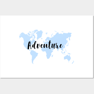 Adventure world map Posters and Art